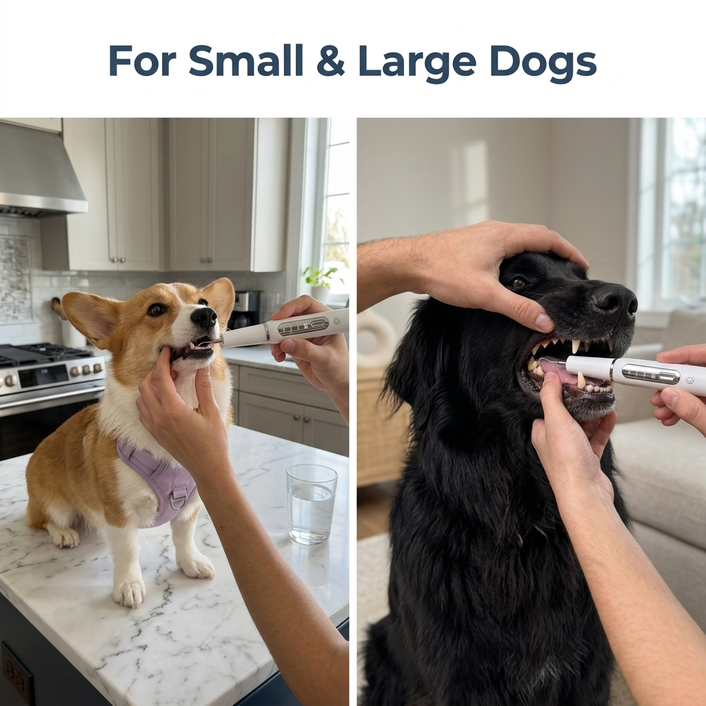 Canident Kit – Silent Ultrasonic Plaque & Tartar Remover For Dogs