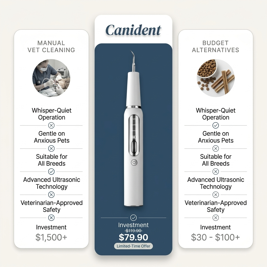 Canident Kit – Silent Ultrasonic Plaque & Tartar Remover For Dogs